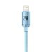 Baseus cable Crystal Shine USB - Lightning 2,0 m 2,4A sky blue