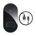 Обложка книги «Baseus Simple 2in1 Wireless Charger Qi Charger for Smartphones and AirPods 15W black (WXJK-01)»