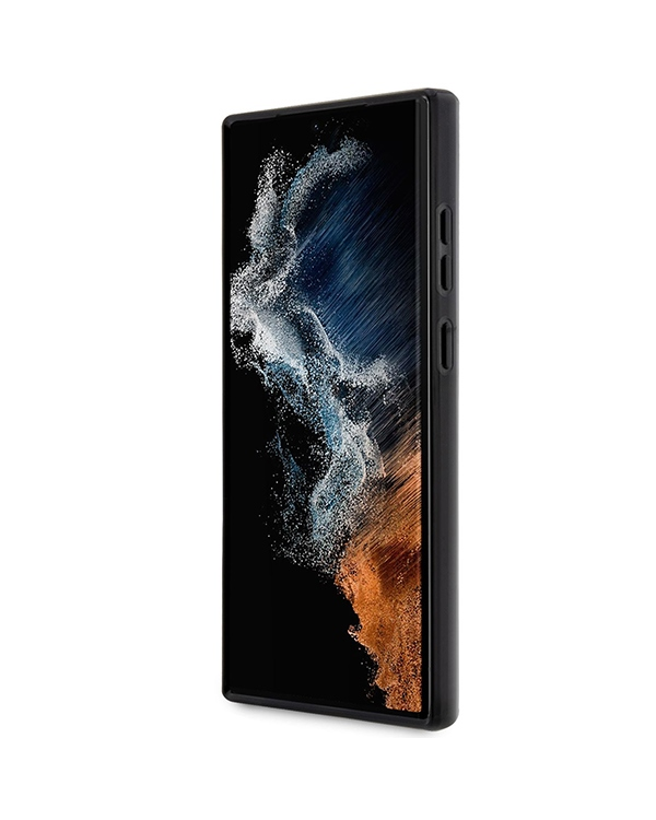 Guess GUHCS23LHTMRSK S23 Ultra S918 czarny|black hardcase Golden Marble Collection