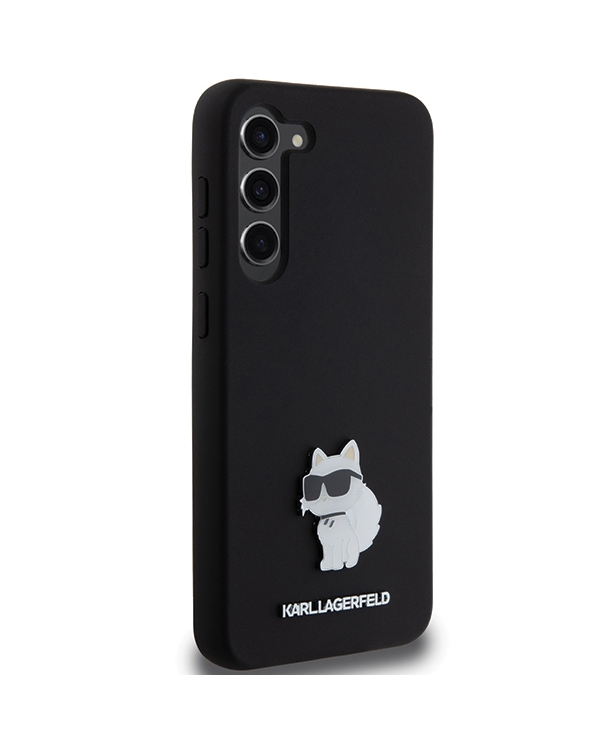 Дополнительное изображение книги «Karl Lagerfeld KLHCS24MSMHCNPK Samsung S24+ S926 czarny|black hardcase Silicone Choupette Metal Pin»