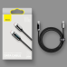 Baseus USB Type C - USB Type C cable 100 W (20 V | 5 A) 1 m Power Delivery with display screen power meter white (CATSK-B06)