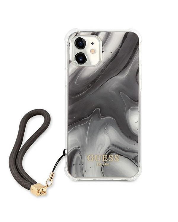 Guess GUHCP12SKSMAGR iPhone 12 mini 5,4" szary|grey hardcase Marble Collection