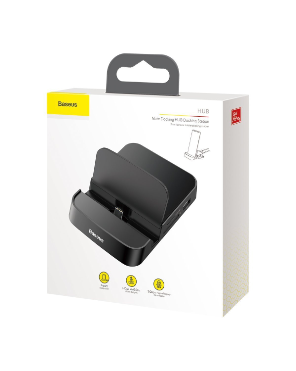 Baseus Mate USB Type-C Hub Desktop Docking Station Stand for Mobile Phone
