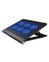 Охлаждающая подставка Platinet PLCP6FB для ноутбуков 17'' черная