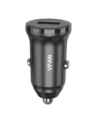 Car charger Vipfan C02, USB, 18W, Quick Charge 3.0 (black)