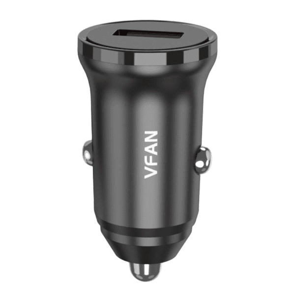 Car charger Vipfan C02, USB, 18W, Quick Charge 3.0 (black)