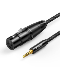 UGREEN AV182 XLR to jack 3.5mm AUX 1m (black)