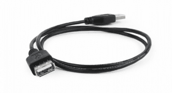 Обложка книги «Gembird USB Male - USB Female 0.75m Black»