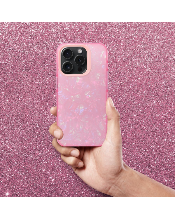 Fusion Tutti Frutti Силиконовый чехол для Apple iPhone 16 розовый