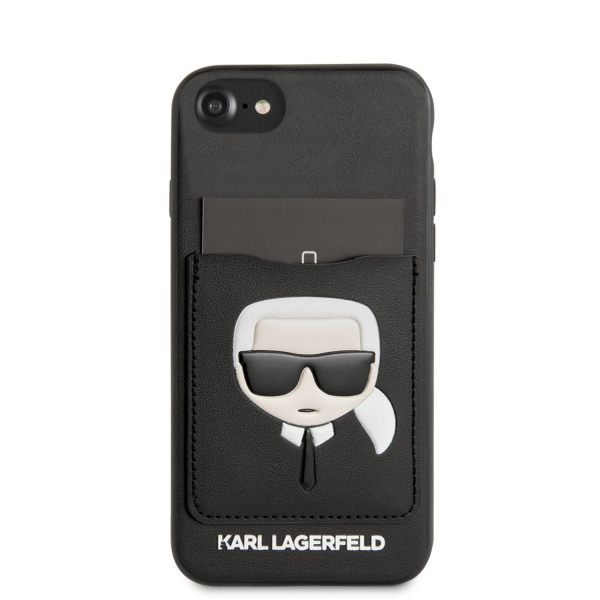 Обложка книги «KLHCI8CSKCBK Karl Lagerfeld CardSlot Cover for iPhone 7/8/SE 2020 Black»