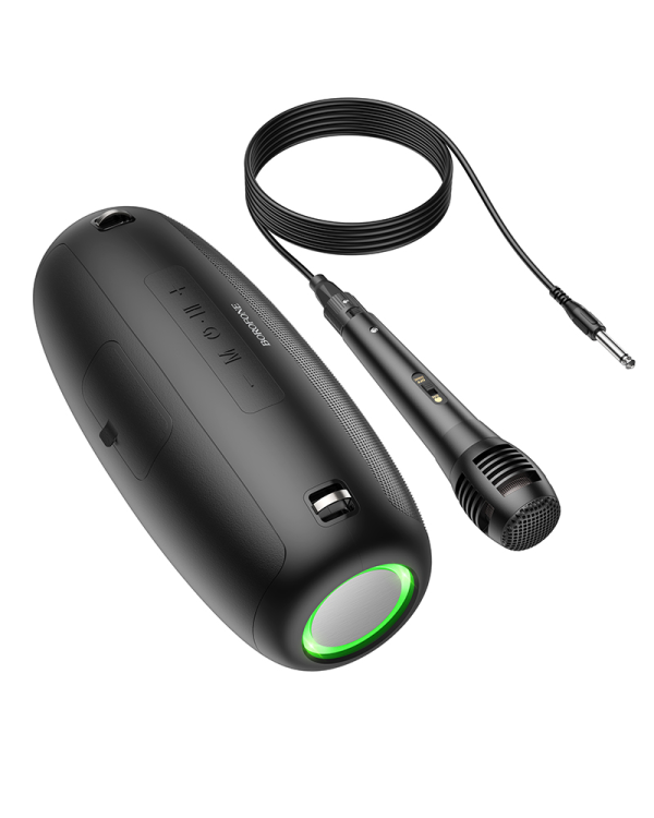 Портативная Bluetooth колонка Borofone BP13 Dazzling с микрофоном черная