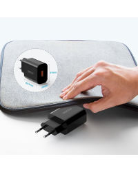 Choetech USB travel wall charger 18W Power Delivery black (Q5003-EU)