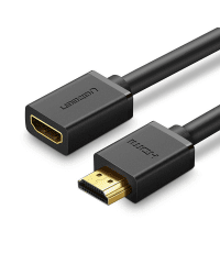 Ugreen HDMI (female) - HDMI (male) extension cord cable 19 pin 1.4v 4K 60Hz 30AWG 2m black (10142)