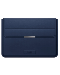 Кожаный чехол INVZI | Обложка с функцией подставки для MacBook Pro|Air 15"|16" (синий)