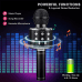 Goodbuy LED караоке-микрофон с динамиком bluetooth / 5W / aux / голосовой модулятор / USB / Micro SD розовое золото
