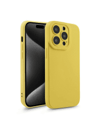 Fusion Softy прочный силиконовый чехол для Apple iPhone 15 желтый
