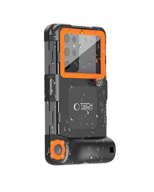 Дополнительное изображение книги «Tech-Protect Waterproof Case водонепроницаемый IPX8 для смартфонов 4,7-6,7" - черный и оранжевый»