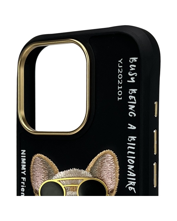Nimmy iPhone 16 Pro Max 6.9" | черный | Glasses Cool Dog