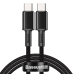 USB-C to USB-C Cable Baseus High Density Braided, 100W, 1m (Black)