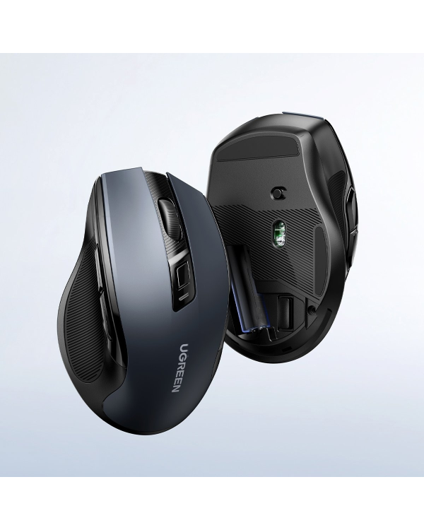 Оптическая беспроводная мышь Ugreen USB 2,4 ГГц 4000 DPI черная (MU006)