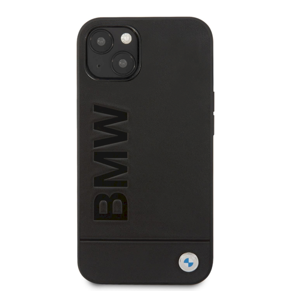 Обложка книги «BMHCP13SSLLBK BMW Leather Hot Stamp Case for iPhone 13 Mini Black»