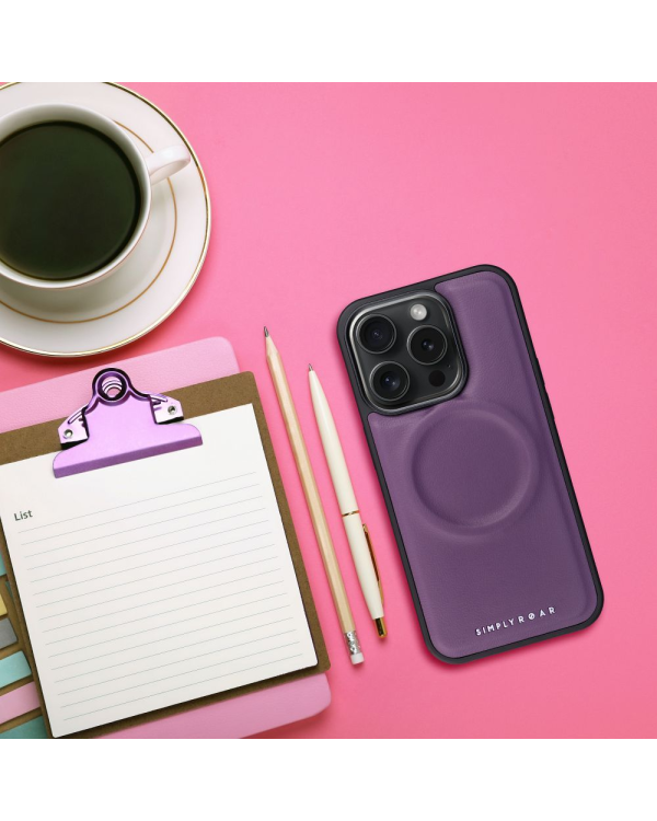 Roar Mag Morning Силиконовый задний чехол для Apple iPhone 15 фиолетовый