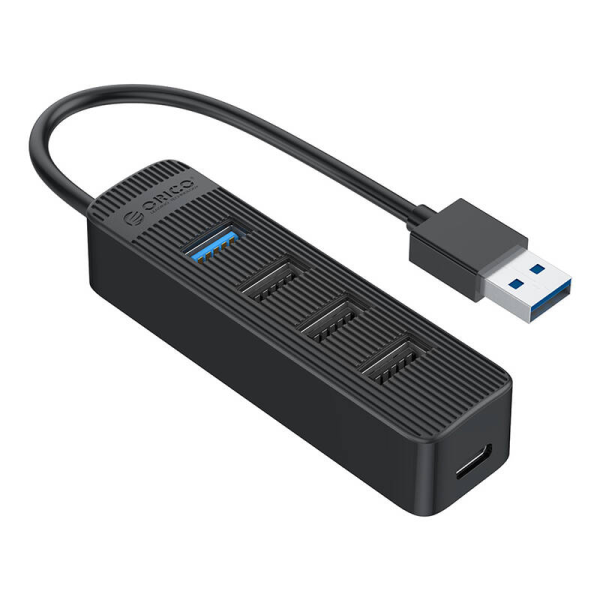 Обложка книги «Переходник Orico USB на USB 3.0 + 3x USB 2.0 Hub Adapter (черный)»