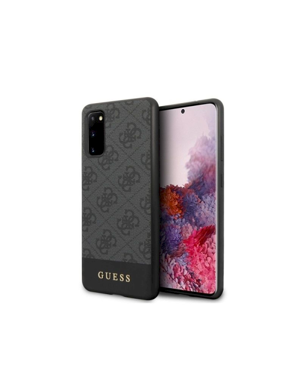 Guess GUHCS62G4GLGR 4G Stripe Cover Чехол для Samsung G980 Galaxy S20 Черный