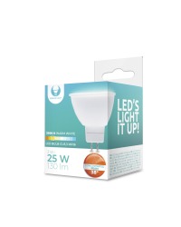 LED Bulb GU5,3 3W 12V 3000K 130lm 38° Forever Light
