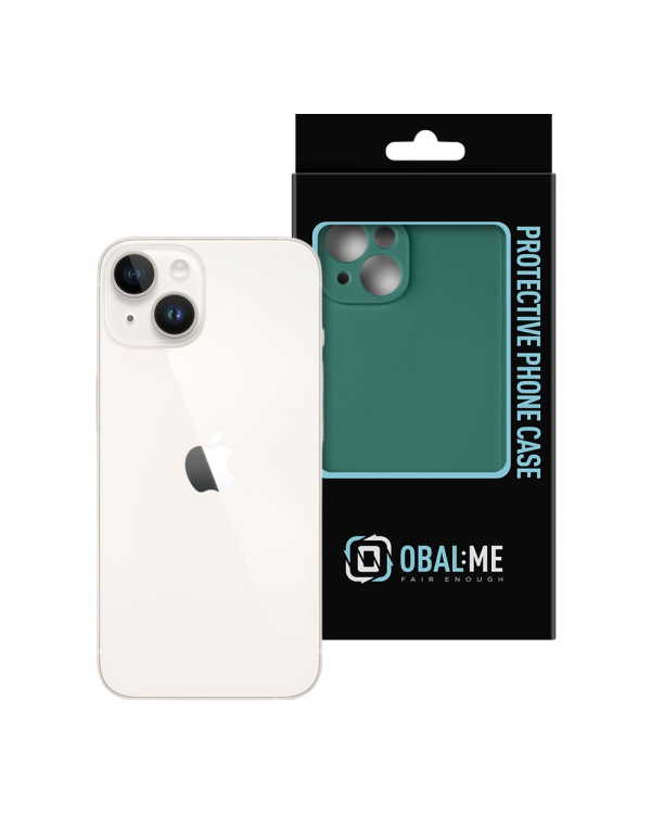 OBAL:ME Матовый TPU чехол для Apple iPhone 14 темно-зеленый