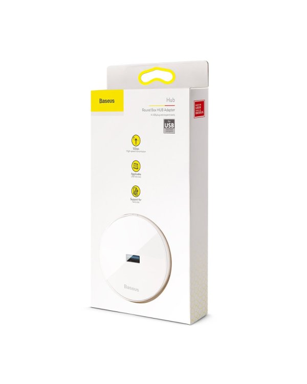 Baseus CAHUB-F02 Хаб 1 x 4 USB Разделитель Белый