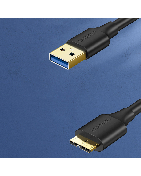 UGREEN US130 | Кабель USB 3.0 - micro USB 3.0 | 0,5 м | черный