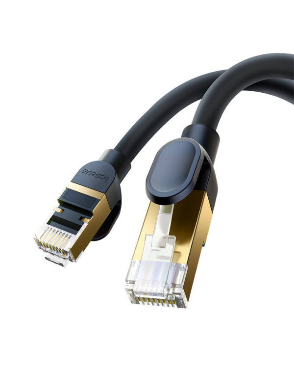 Сетевой кабель cat.8 Baseus Ethernet RJ45, 40 Гбит|с, 10 м (черный)