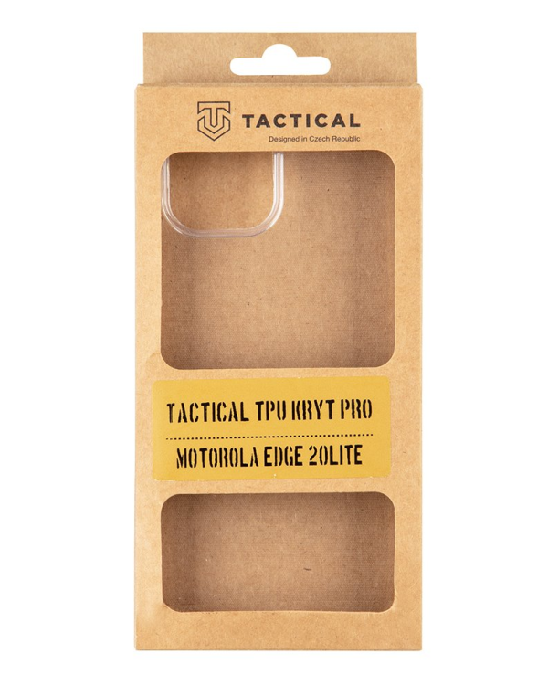 Tactical TPU Cover for Motorola Edge 20 Lite Transparent