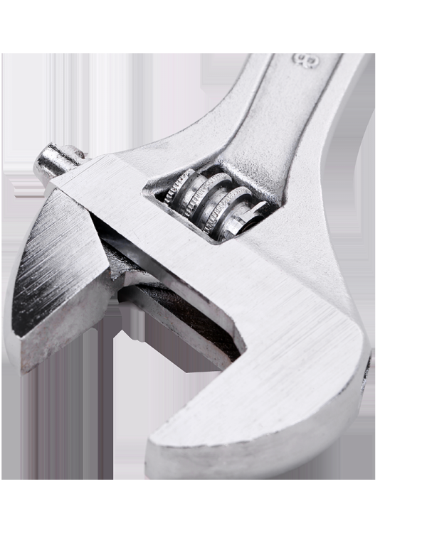 Регулируемый гаечный ключ 8" Deli Tools EDL008A (серебристый)