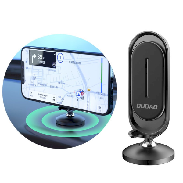 Обложка книги «Dudao self-adhesive Universal Magnetic Car Mount Phone Holder for Dashboard black (F11)»