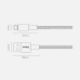 Baseus Tungsten Gold Cable USB to iP 2.4A 1m (черный)