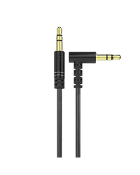 Dudao angled cable AUX mini jack 3.5mm 1m cable black (L11 black)