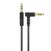 Dudao angled cable AUX mini jack 3.5mm 1m cable black (L11 black)