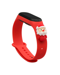 Fusion Xmas Santa 2 для Xiaomi Mi Band 5 / Mi Band 6 красный
