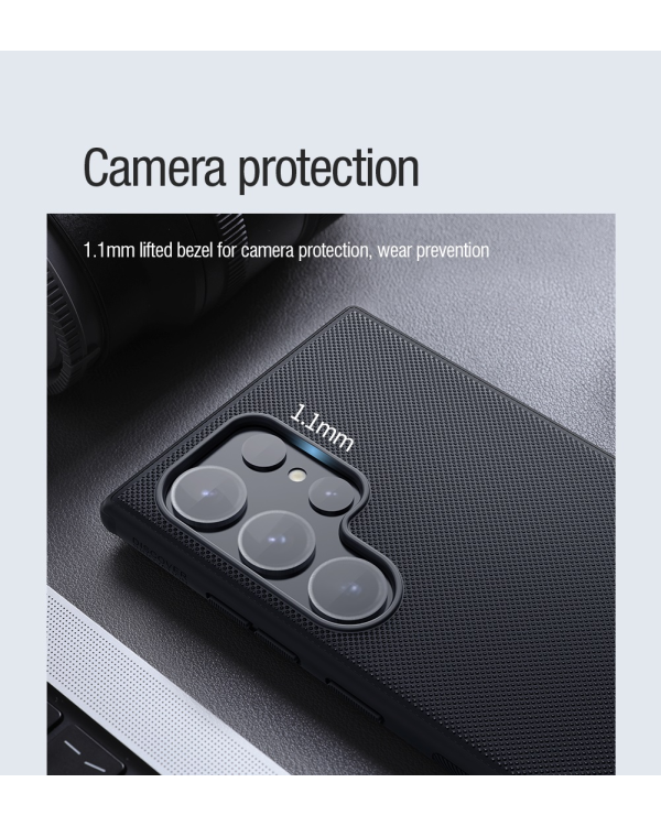Магнитная задняя крышка Nillkin Super Frosted PRO для Samsung Galaxy S24 Ultra | темно-зеленый