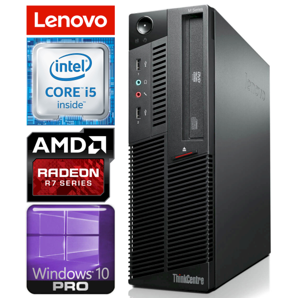 Lenovo M90 SFF i5-650 8GB 480SSD+1TB R7-350 4GB DVD WIN10PRO/W7P [refurbished]