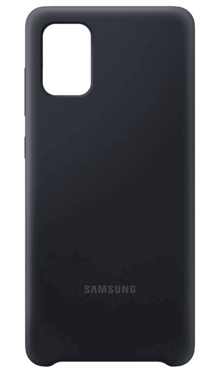 Обложка книги «EF-PA715TBE Samsung Silicone Cover for Galaxy A71 Black (Damaged Package)»
