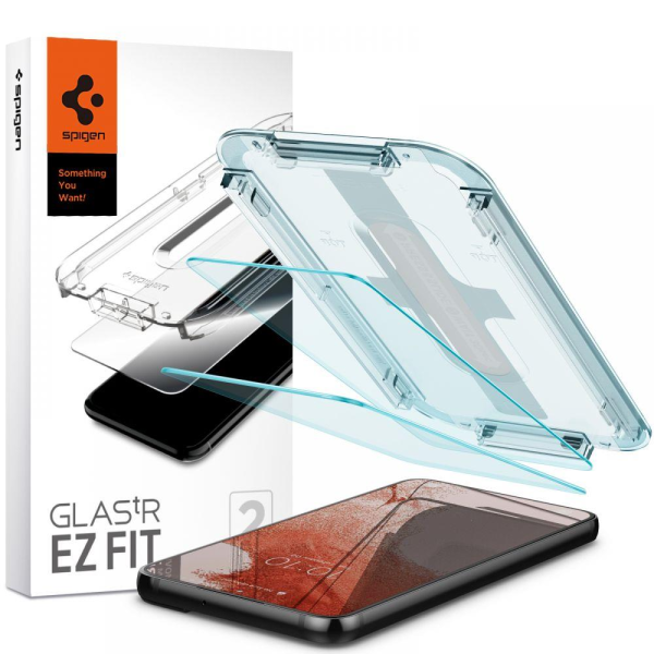 ТЕМПЕРИРОВАННОЕ СТЕКЛО Spigen GLAS.TR "EZ FIT" 2-PACK GALAXY S22