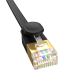Baseus Cat 7 UTP Ethernet RJ45 Кабель плоский 1 м черный