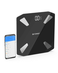 BlitzWolf BW-SC3 smart scale WiFi with 13 body measurement functions (black)
