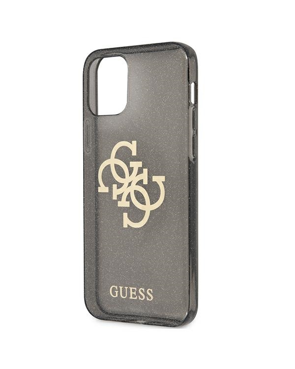 Guess GUHCP12LPCUGL4GBK iPhone 12 Pro Max 6,7" czarny|black hard case Glitter 4G Big Logo