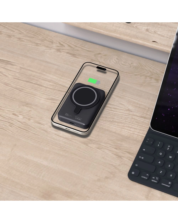 Tech-Protect LifeMag PB11 Powerbank с портом USB-C MagSafe 10000mAh 15W - черный + кабель USB-C