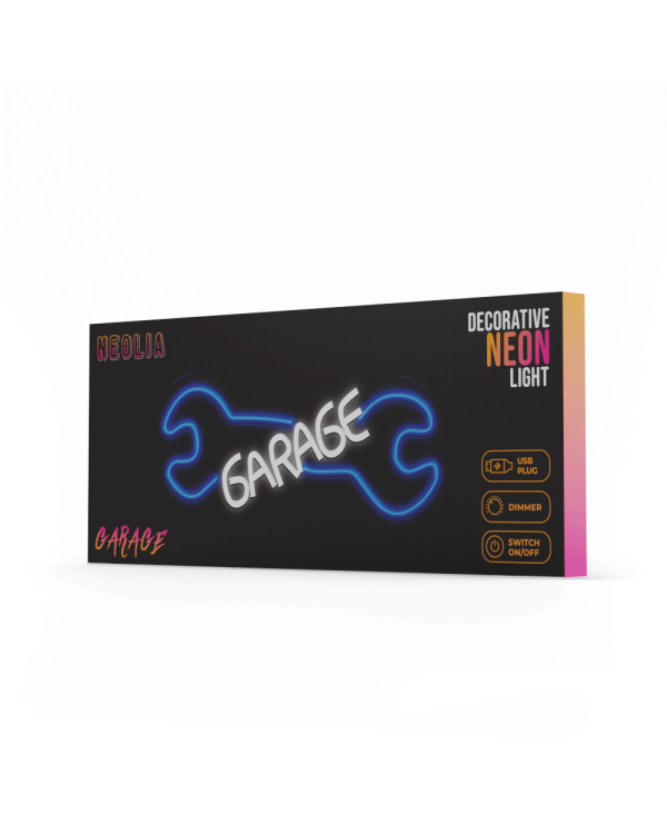 Неон PLEXI LED GARAGE синий белый NNE22 Neolia