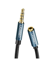 AUX jack audio extender 3.5 mm UGREEN AV118, 1m (blue)